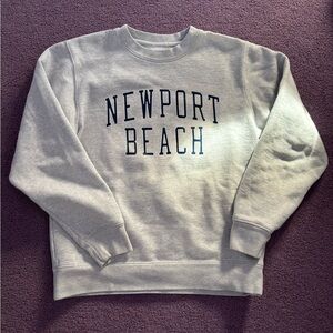 Brandy Melville Gray Newport Beach Sweater